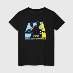 Светящаяся женская футболка 2 color Counter Strike 2