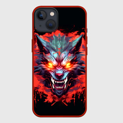 Кровожадный волк: Lupus pilum mutat, non mentem  – Чехол для iPhone 13 с принтом купить