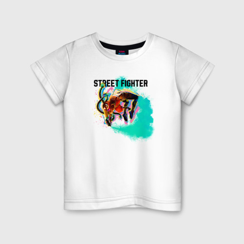 Детская футболка хлопок с принтом Street Fighter Kimberly, вид спереди #2
