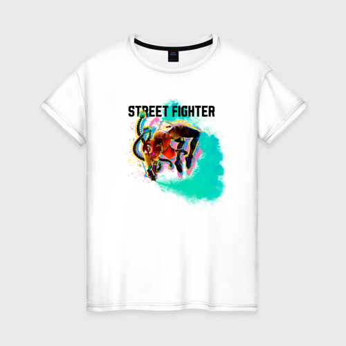 Женская футболка из хлопка с принтом Street Fighter Kimberly, вид спереди №1