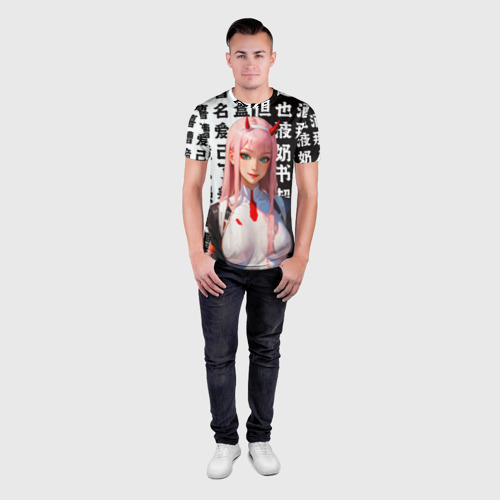Мужская футболка 3D Slim Любимый во Франксе - Ноль два, цвет 3D печать - фото 4