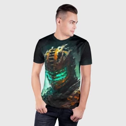 Мужская футболка 3D Slim Dead Space horror - фото 2