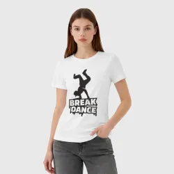 Женская футболка хлопок Break dance style - фото 2