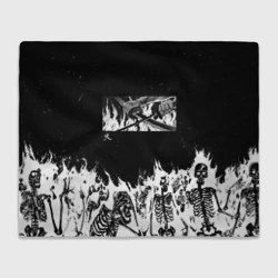 Плед 3D Блич - Скелеты в огне