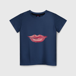 Детская футболка хлопок Lips