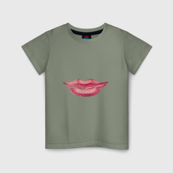 Детская футболка хлопок Lips