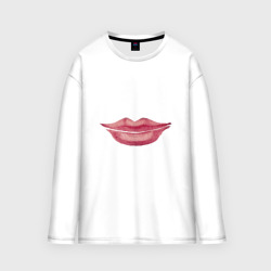 Мужской лонгслив oversize хлопок Lips