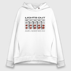 Женское худи Oversize хлопок Lights out black