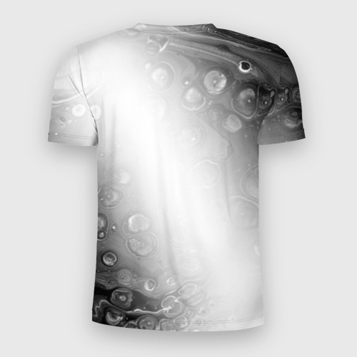 Мужская футболка 3D Slim с принтом Tokyo Revengers glitch на светлом фоне, вид сзади #1