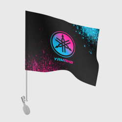 Флаг для автомобиля Yamaha - neon gradient