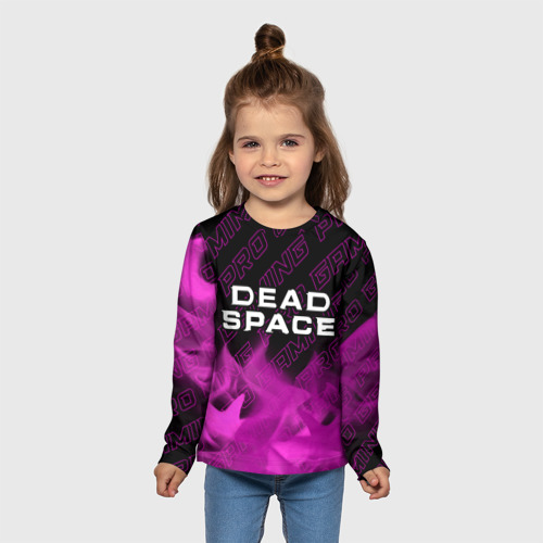 Детский лонгслив 3D Dead Space pro gaming: символ сверху, цвет 3D печать - фото 5