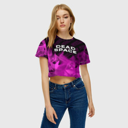 Женская футболка Crop-top 3D Dead Space pro gaming: символ сверху - фото 2
