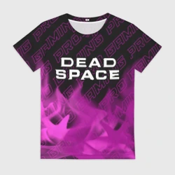 Женская футболка 3D Dead Space pro gaming: символ сверху