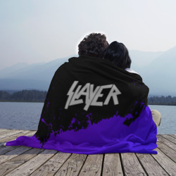 Плед 3D Slayer purple grunge - фото 2