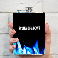 Фляга System of a Down blue fire - фото 2