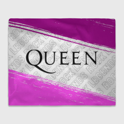 Queen rock Legends: надпись и символ – Плед с принтом купить со скидкой в -14%