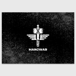 Поздравительная открытка Manowar с потертостями на темном фоне