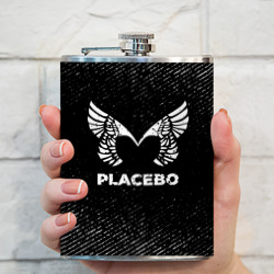 Фляга Placebo с потертостями на темном фоне - фото 2