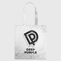Шоппер 3D Deep Purple с потертостями на светлом фоне