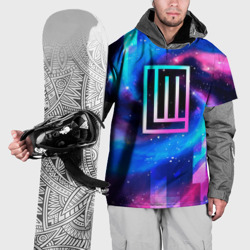 Накидка на куртку 3D Lindemann неоновый космос