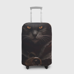 Чехол для чемодана 3D Кот авантюрист