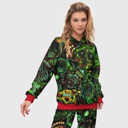 Женский костюм с толстовкой 3D Мексиканские призраки - фото 2