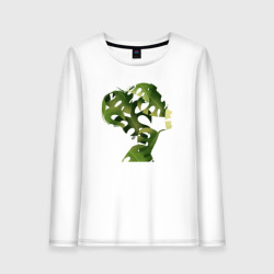 Женский лонгслив хлопок Monstera Girl