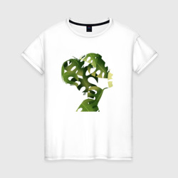 Женская футболка хлопок Monstera Girl