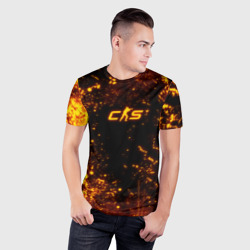 Мужская футболка 3D Slim Fire CS2 - фото 2