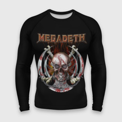 Мужской рашгард 3D Megadeth - боевой череп