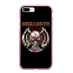 Чехол для iPhone 7Plus/8 Plus матовый Megadeth - боевой череп