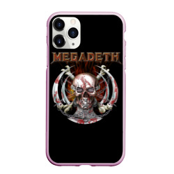 Чехол для iPhone 11 Pro Max матовый Megadeth - боевой череп