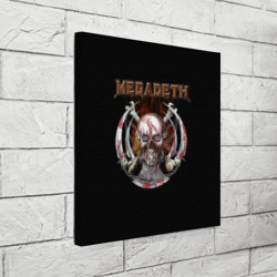 Холст квадратный Megadeth - боевой череп - фото 2