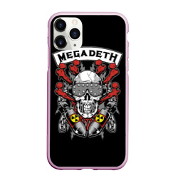 Чехол для iPhone 11 Pro Max матовый Megadeth - ядерный череп