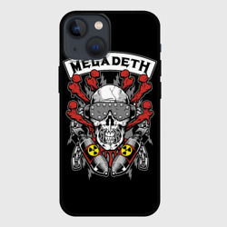 Чехол для iPhone 13 mini Megadeth - ядерный череп