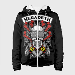 Женская куртка 3D Megadeth - ядерный череп