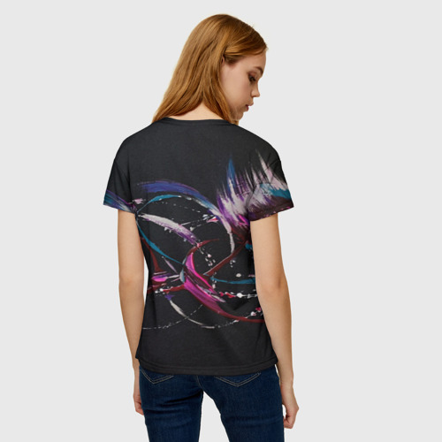 Женская футболка 3D Abstract whirlwind, цвет 3D печать - фото 4