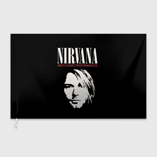 Флаг 3D Nirvana - Kurt Cobain