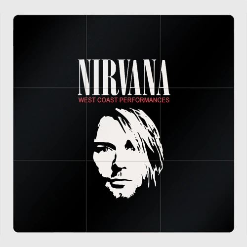 Магнитный плакат 3Х3 Nirvana - Kurt Cobain