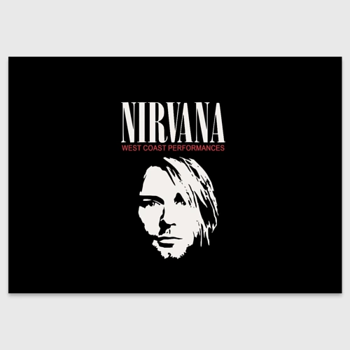 Поздравительная открытка Nirvana - Kurt Cobain