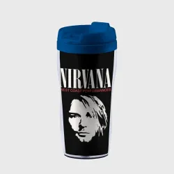 Термокружка-непроливайка Nirvana - Kurt Cobain