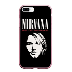 Чехол для iPhone 7Plus/8 Plus матовый Nirvana - Kurt Cobain