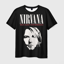 Мужская футболка 3D Nirvana - Kurt Cobain