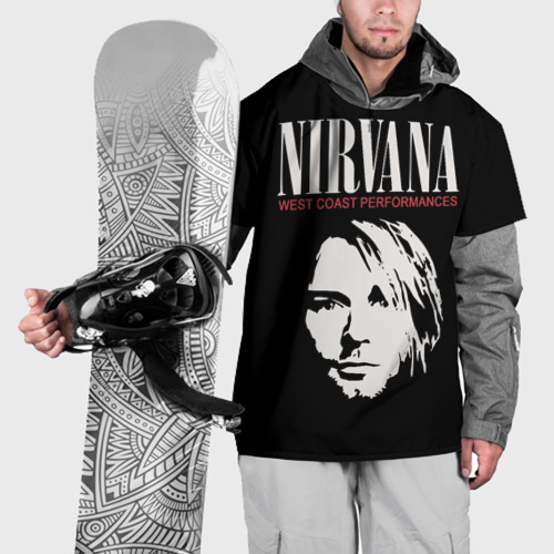 Накидка на куртку 3D Nirvana - Kurt Cobain, цвет 3D печать