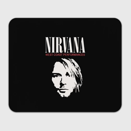 Прямоугольный коврик для мышки Nirvana - Kurt Cobain