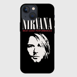 Чехол для iPhone 13 mini Nirvana - Kurt Cobain