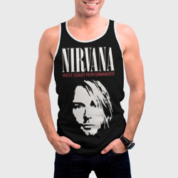 Мужская майка 3D Nirvana - Kurt Cobain - фото 2