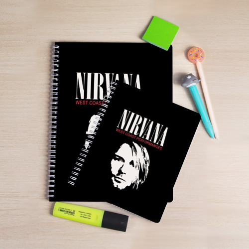 Тетрадь Nirvana - Kurt Cobain, цвет крупная клетка - фото 3