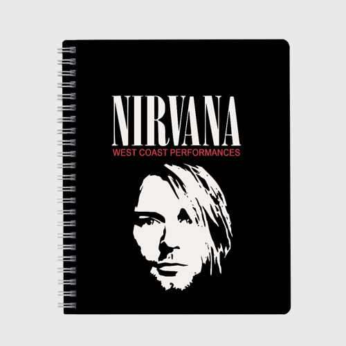 Тетрадь Nirvana - Kurt Cobain, цвет крупная клетка