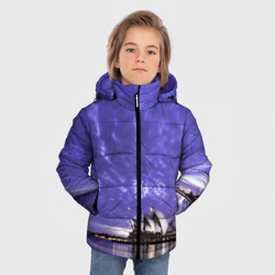 Зимняя куртка для мальчиков 3D Сидней в фиолетовом в закате - фото 2